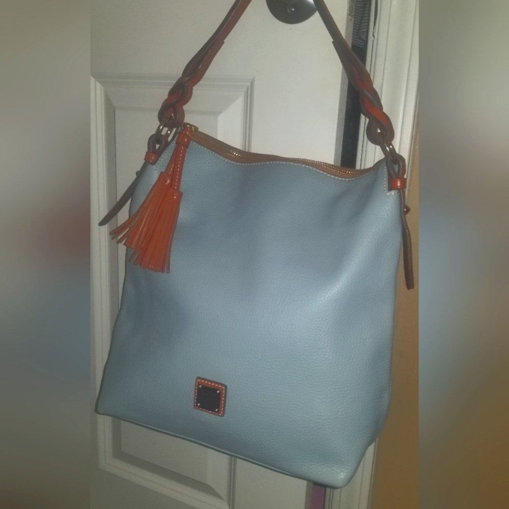 Dooney & Bourke Pebble Grain Sloan, Robins Egg Blue